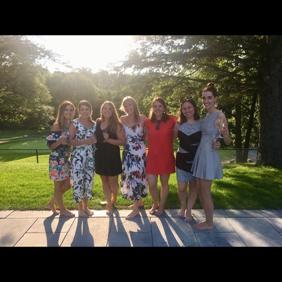 White Floral Jumpsuit size small - Picture 6 of 6